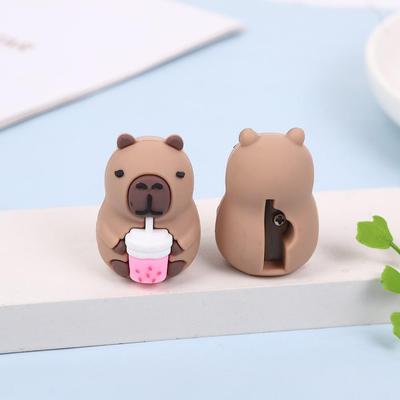 Capybara Cartoon Pencil Sharpener Toy - Cute Student Stationery Blind Box