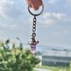 Retro-Neu-Stil natürlicher Amethyst sechseckige Säule Hexenhut Anhänger, Nischen-einzigartiger einfacher Anhänger