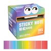 Mon&ster Pattern Clear Sticky Notes Pull-Out 105 Sheets Memo Roll, Colorful Highlight Notebook For Workplace School Home