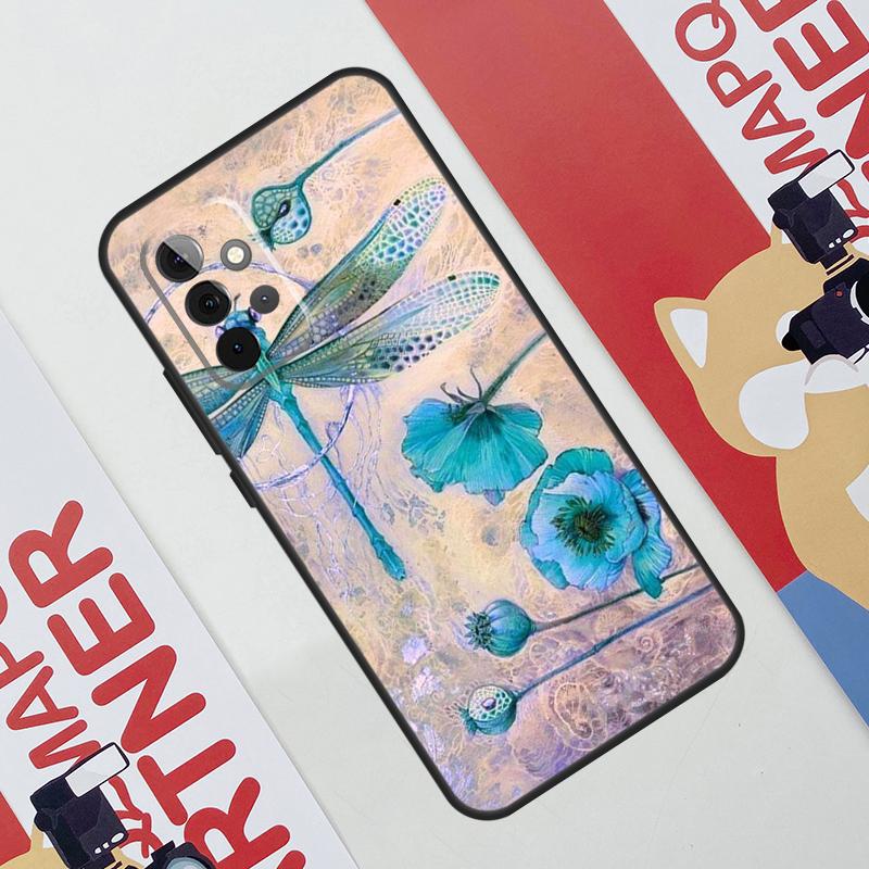 Libellenmuster Hülle Für Samsung Galaxy A36 A35 A55 A06 A16 A26 A56 A53 A32 A52 A33 A13 A14 A34 A54 A17 A15