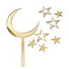 {Summer2} 1 Set Acrylic Welcome To The World Stars Moon Birthday Cake Toppers For Baby Party Cupcake Decoration Cake Stand