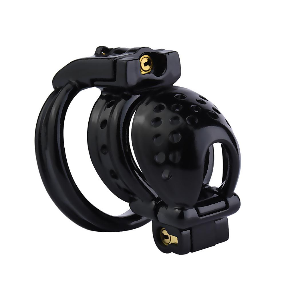Men's Resin Chastity Cb Lock Penis Gay Cuckold Sex Toys Double Lock BDSM