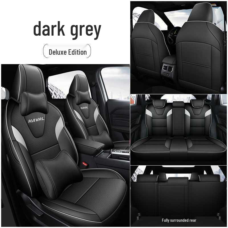 Universal Perforated Leather Car Seat Cushions for Haval H6L, All-Season, Full Surround, Fits 26 Models
