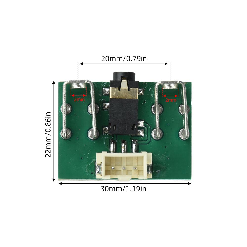 Lossless Straight Through 3.5MM Headphone Jack To XH2.54MM 3P Terminal Adapter Plate For Audio Module Development Board