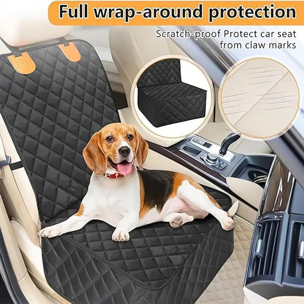 Car Seat Protector For Dogs Pet Passenger Seat Cover Protector Scratch-Proof Anti-Slip Full Protection Pet Safety Travel Comfort