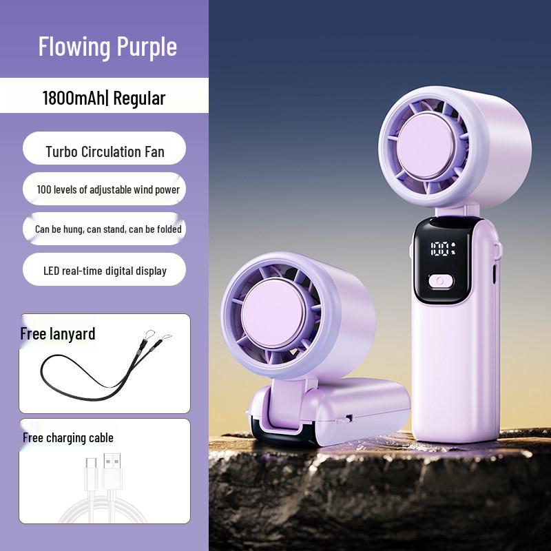 2025 Portable Leafless Turbine Cooling Fan with Ice Pack