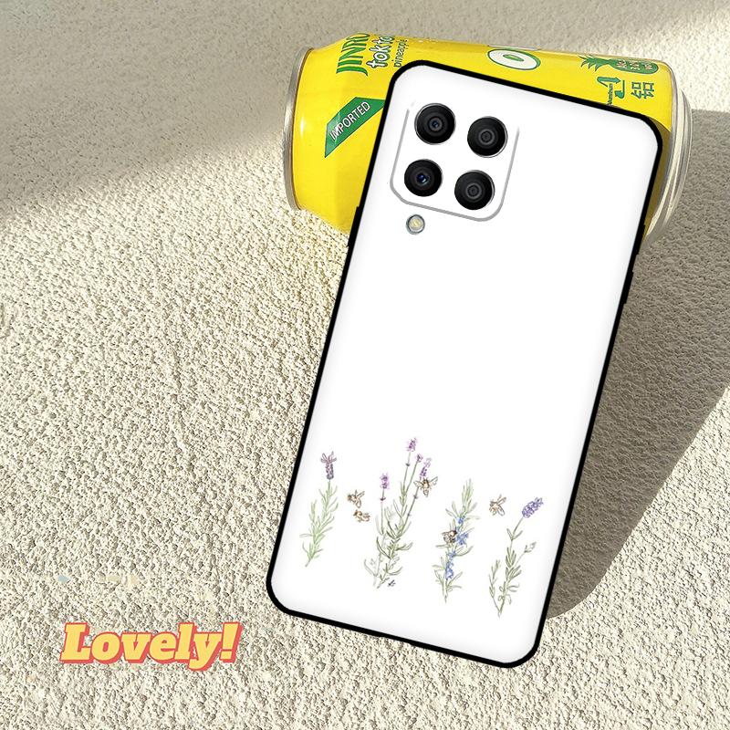 Lavender Purple Flowers Case For Samsung Galaxy M53 M16 M11 M21 M31 M35 M12 M13 M14 M15 M36 M56 M32 M52 M55 M34 M54