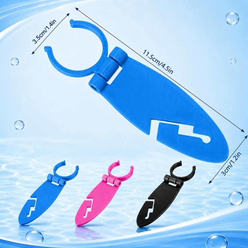 Storage Clips for Water Sports Gear, Set of 6 Kayak Paddle Board Clip Fixing Clamp For Kayaking Water Sports