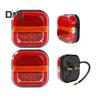 2Pcs LED Trailer Rear Lights Kit Super Bright High Lumens Universal Simple Installation Brake Lights Trailer Truck Taillight