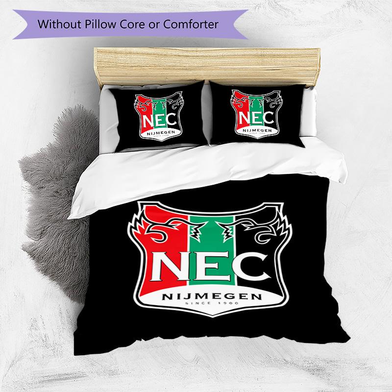 NEC Nijmegen Pattern Bedding,Quilt Set Quilt Cover Pillowcase Home Birthday Gift (1*duvet Cover+2*pillowcase,without Core)