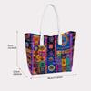 Bohemian Tote Bag Colorful Ethnic Pattern Large Capacity Shoulder Bag for Daily Shopping Travel Street Style Fashion Handbag