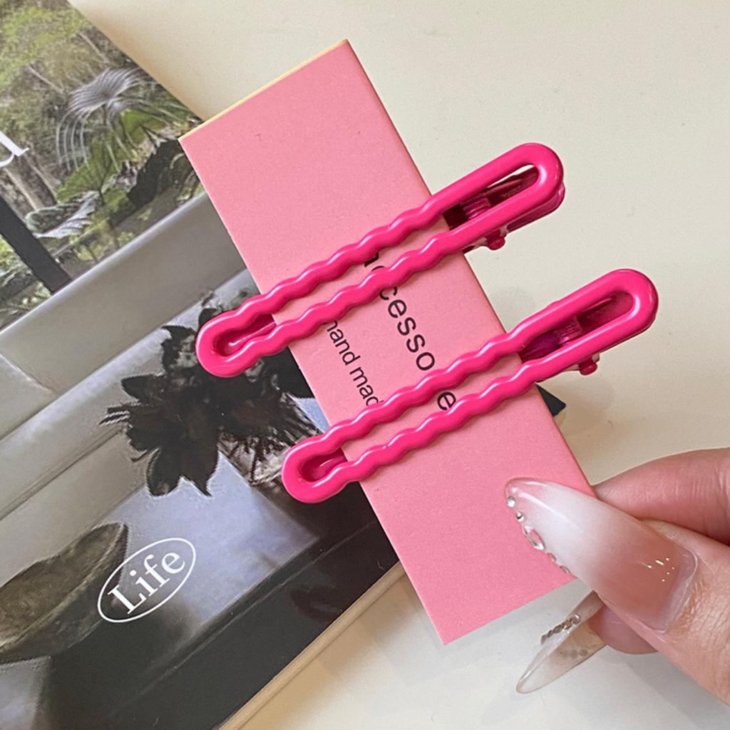 2/4/8pcs Candy Colored Seamless Hair Clip Cute Duckbill Hair Side Clips for Women Girls DIY Hair Accessories