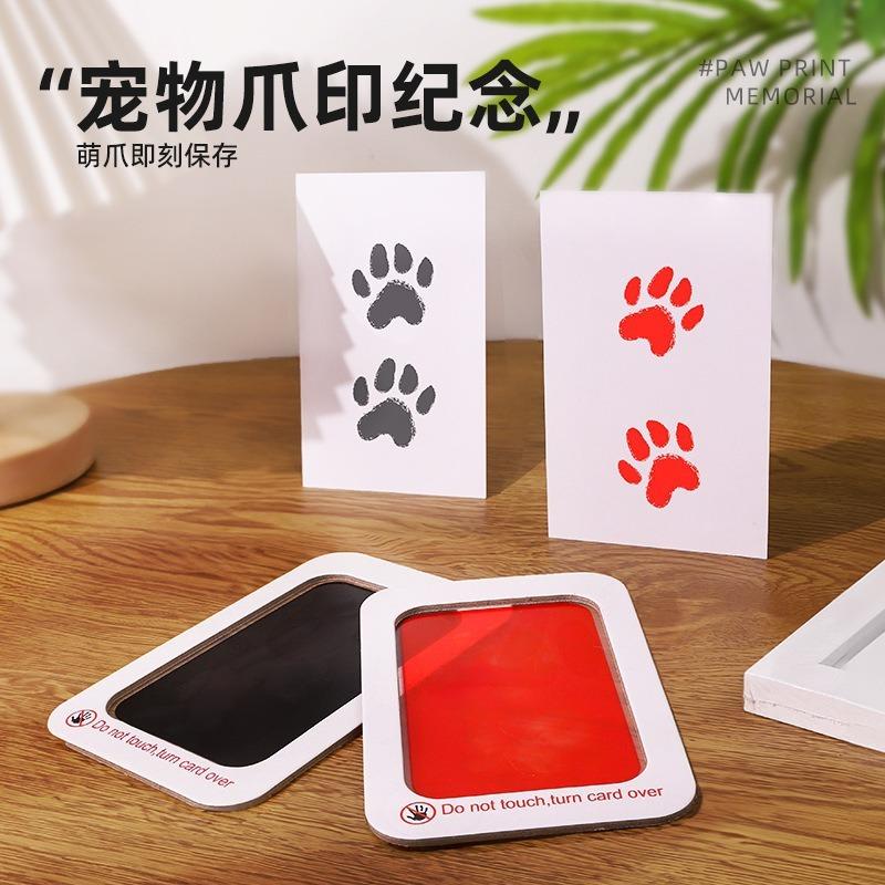 Pet Paw Print Memorial No Wash Ink Pad For Dog Cat Footprint Souvenir Frame