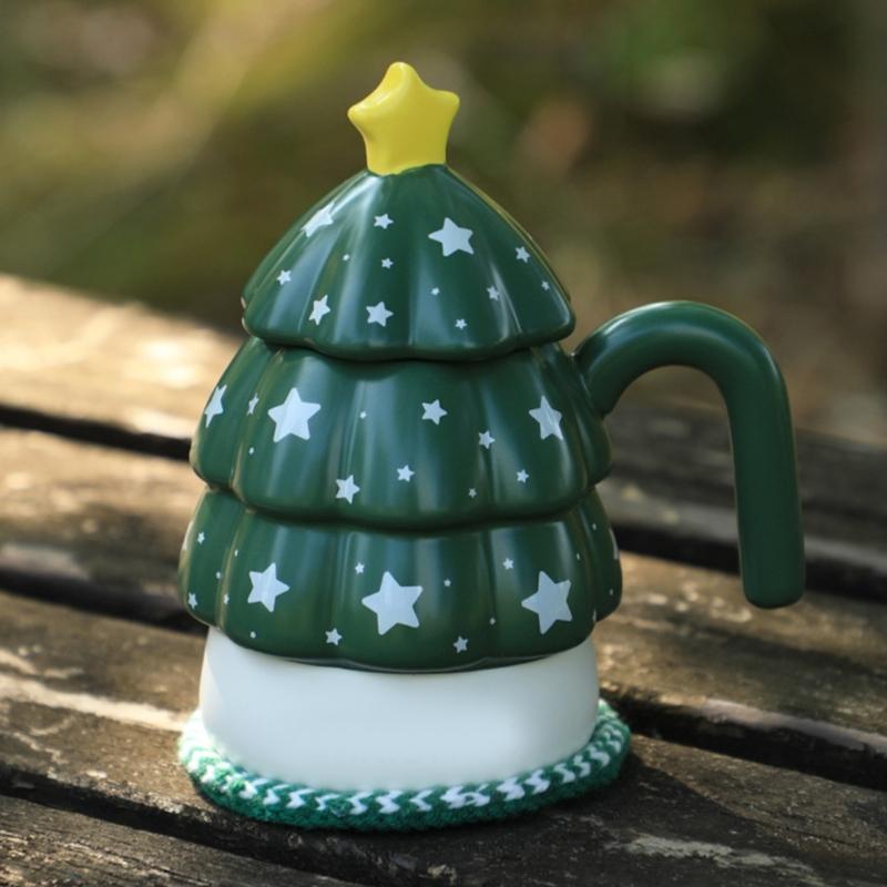 Crochet Kits Christmas Coaster Crochet Yarn Set Crochet Needle Crochet Starter Kits with Stitching Markers Thread