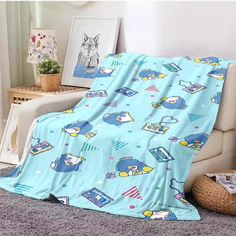 6 Sizes Tuxedo Sam Blanket Japanese Style Soft Flannel Throw Fluffy Bed Comfortable Home Four Season Warm Blanket Baby Gift