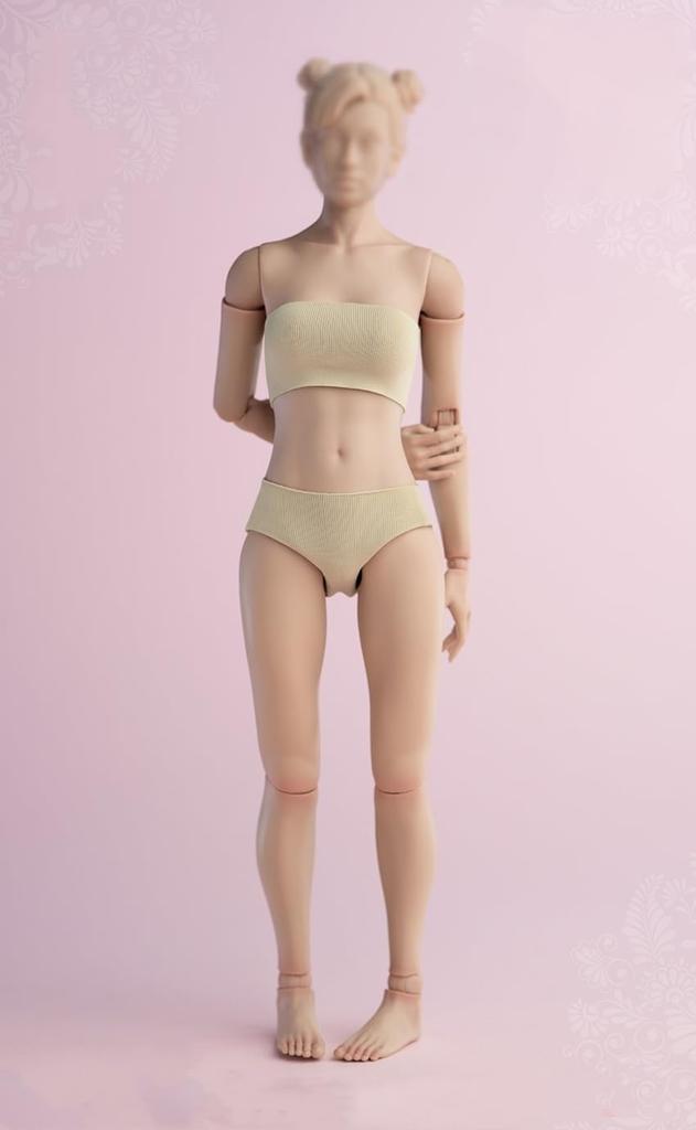 OBEST Worldbox Scale Female Articulated Action Asian Female Painting Tan 1/6 Figure, Body, Figure, AT201,