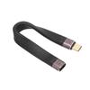 Short USB C Cable 40Gbps Dual Head FPC Durable Type C Male to Female PD 100W Fast Charging Cord