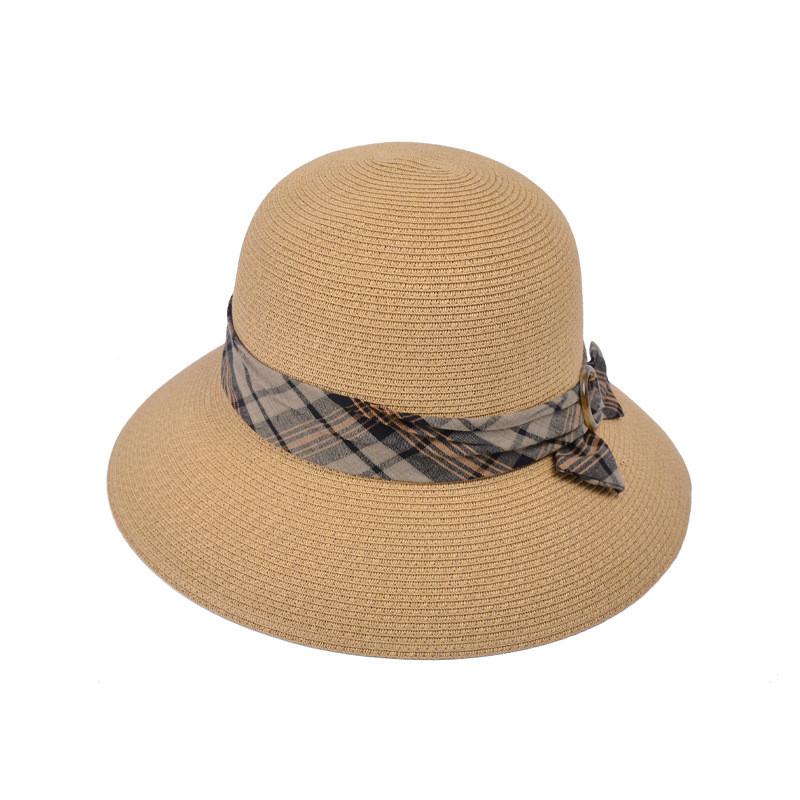 Summer Straw Sun Hat With Large Brim For Women Sun Protection Stylish Beach Accessory