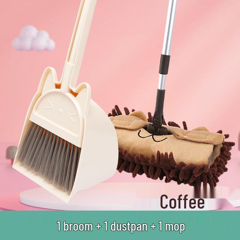 Children's Mini Broom & Dustpan Toy Set