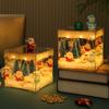 DIY Weihnachtsmann Nachtlicht Würfel Design Zuhause Weihnachten Schneeszene Dekor Elegante Weihnachtsbeleuchtung Dekorationen Für Festivel