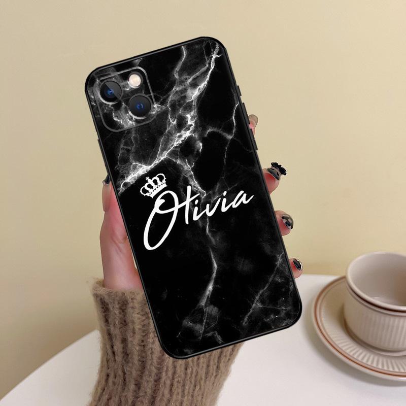 

PERSONALISED QUEEN CROWN NAME CUSTOM Phone Case For iPhone 15 14 Plus 11 12 13 16 Pro Max Mini 7 8 X XR XS Max Cover iPhone 16 Pro