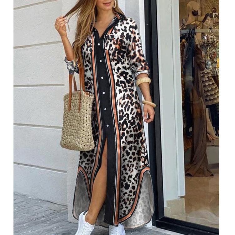 Women Fashion Print Dress Summer Casual Beach Dress Vestidos Bohemian Womens Clothing