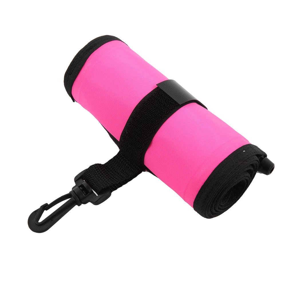 Diving Surface Marker Buoy Nylon Closed Type Multipurpose Diving Inflatable Buoy for DivingRose Red