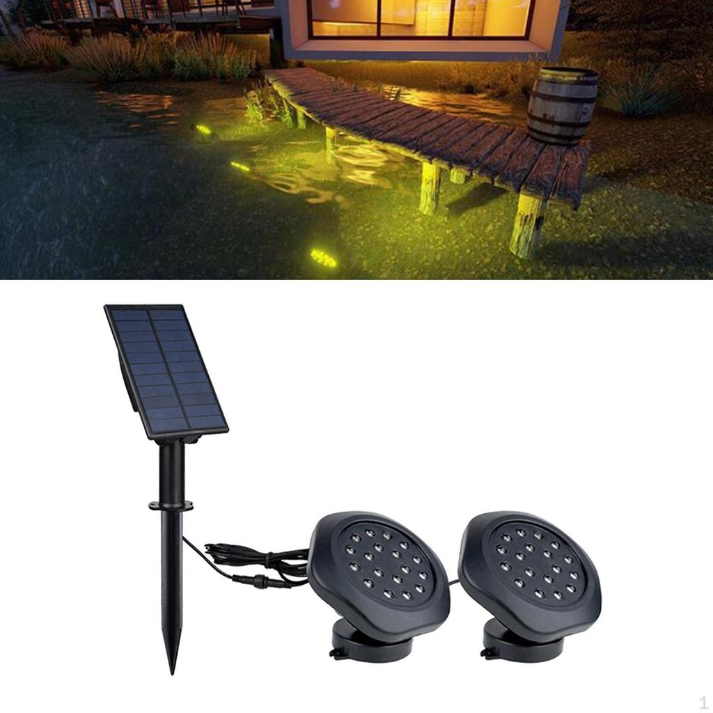 Cheap Waterproof RGB Solar Pond Lights Outdoor Underwater Lamp for