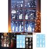 Weihnachts Schneeflocke Rentier Fensteraufkleber mit statischen Glasaufklebern für Feiertagsdekoration