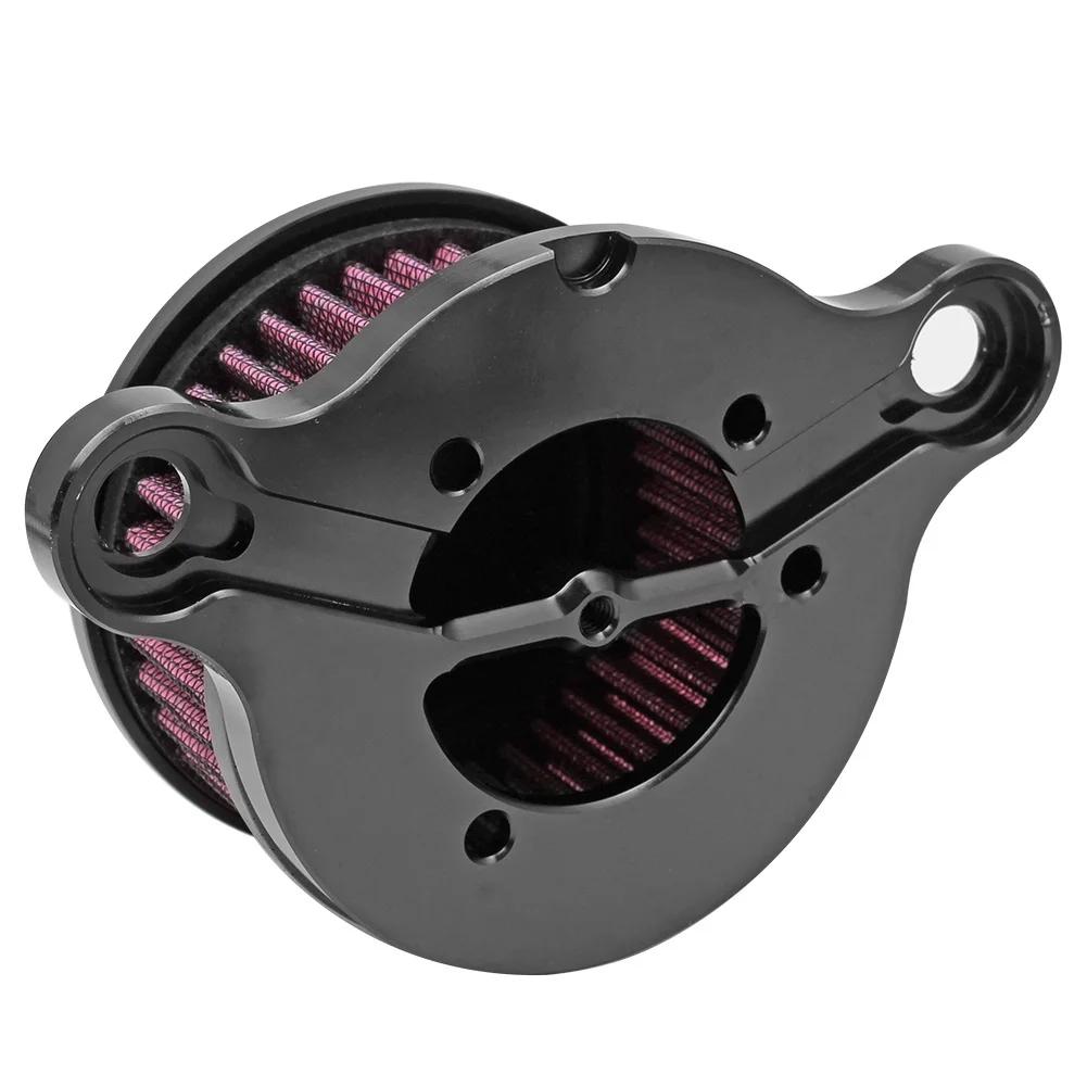 Motorcycle Black Air Cleaner System Intake Filter For Harley Sportster Iron XL883 Low XL883L XL1200 48 72 2004-2016
