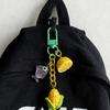 Colorful Lemon Corn Fish Keyring Pendant Key Chain Stylish Ornament For Travel Luggage Label Bags Resin Craft