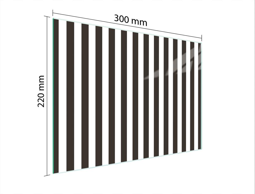SZKLANA DESKA DO KROEJNIA 30x22 PASKI