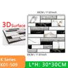 10pcs Thick Wall Sticker Self Adhesive Tiles Floor Stickers Marble Bathroom Ground Wallpapers waterproof PVC Bedroom living Room