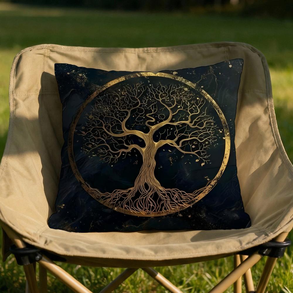 Tree of Life Cushion Cover Soft Reversible  Durable Pillow Cover  MultiScene Use for Home  Car Daily Comfort