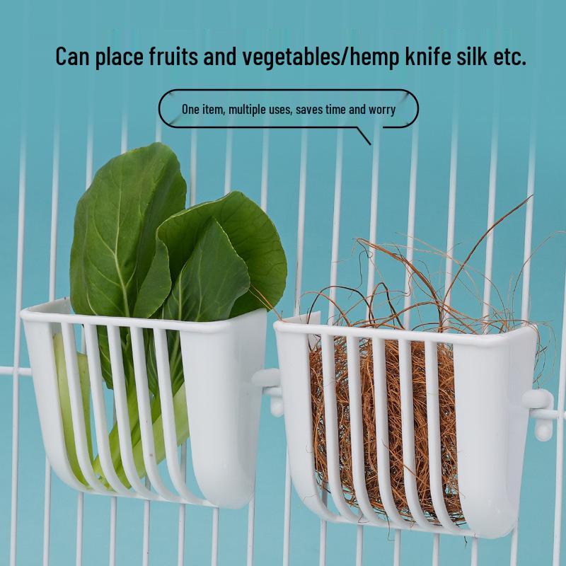 

Корзина-подвеска для корма для попугаев - Игрушка для кореллы и пиона для фруктов и овощей