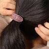 Women's Cubic Hair Tie, Black Elastic Hair Tie, Elastic Hair Tie, Hair Tie