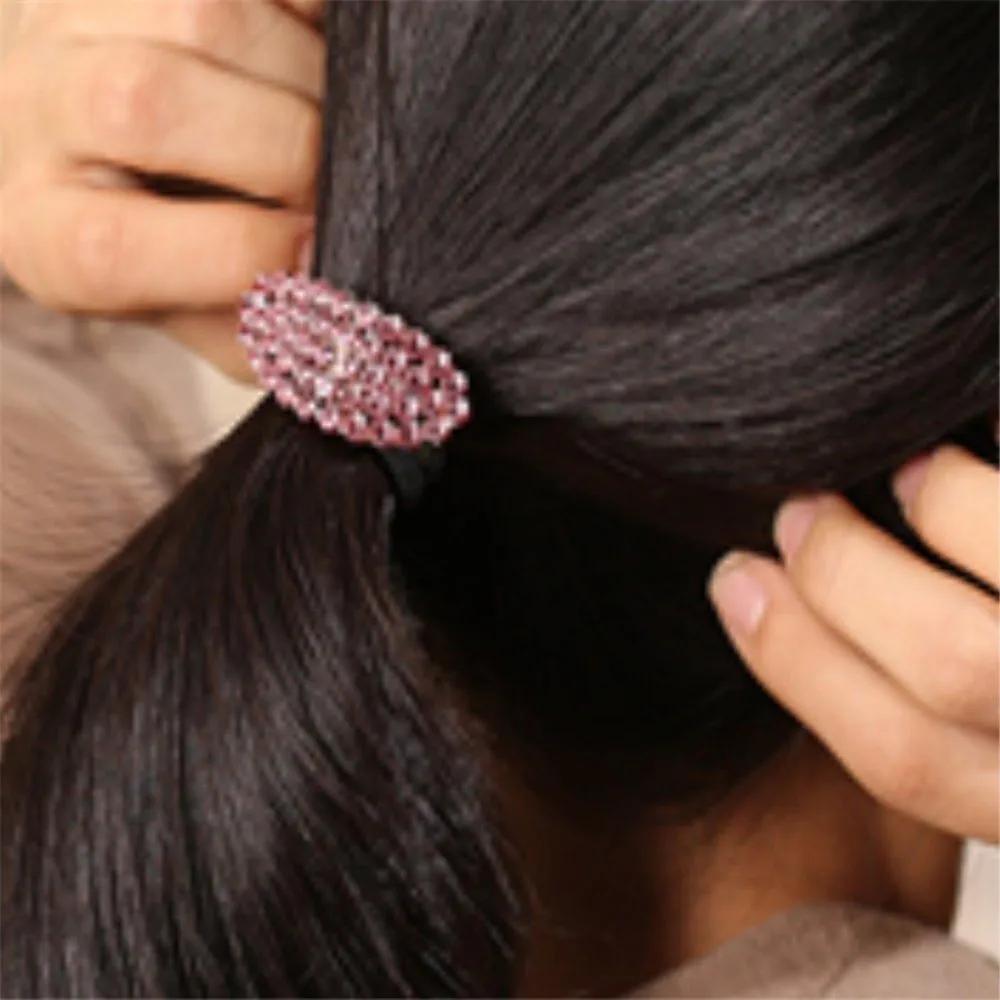 Women s Cubic Hair Tie, Black Elastic Hair Tie, Elastic Hair Tie, Hair Tie
