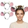 1Pc/2Pcs Cute Ear Headband Women'S Cow Animal Cartoon Style Hair Accessory For Performances Amusement Park Cute Hair Clip Fun Photo Prop Headband