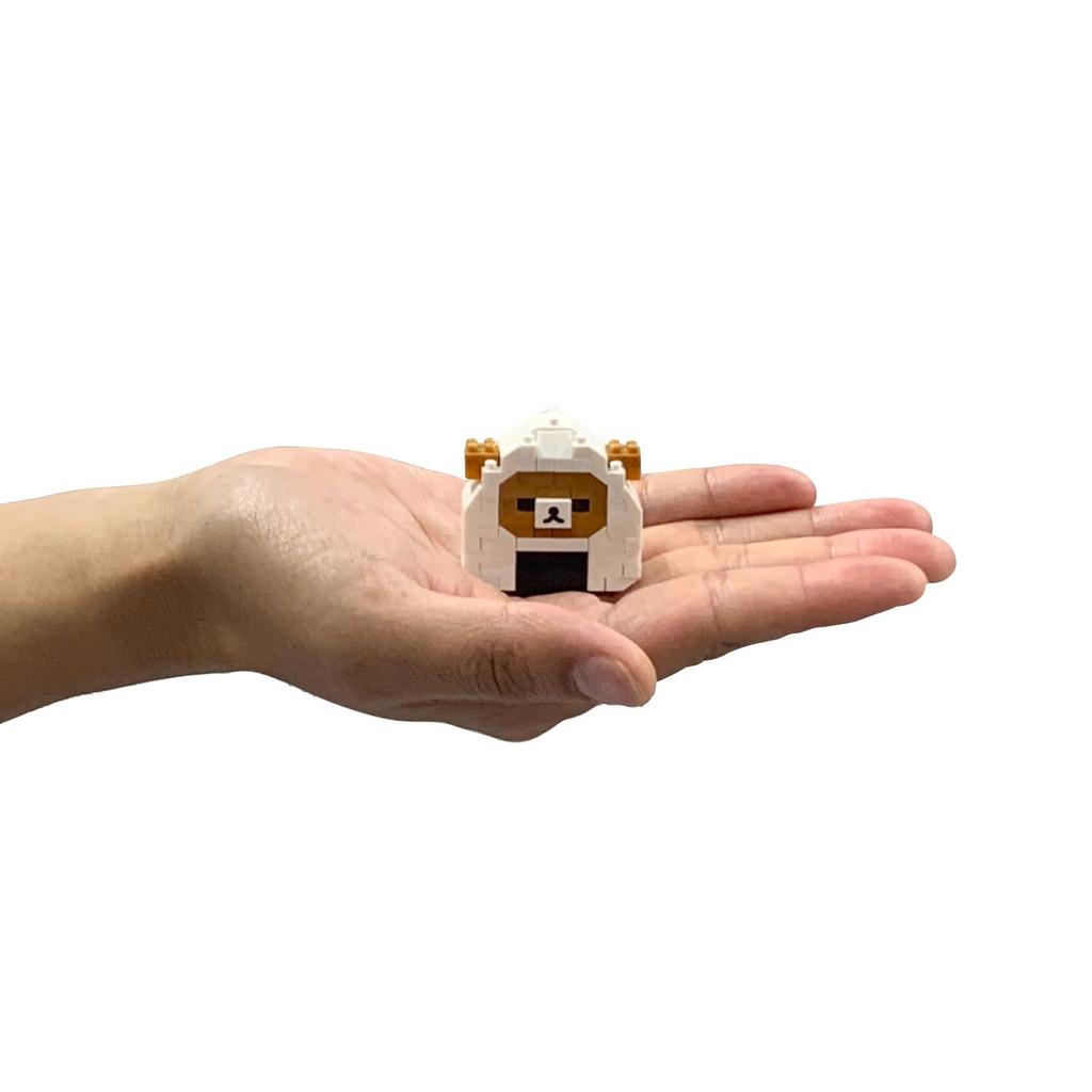 Kawada Nanoblock Rilakkuma (Onigiri) 170 Pieces, Ages 12 and Up, Rilakkuma NBCC172