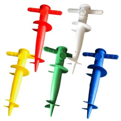 1 pièce Socles de parasol réglables Outils de fixation pour sol sableux de plage au soleil de patio Pointes en plastique Pour plage au soleil Pour patio Pour sol sableux