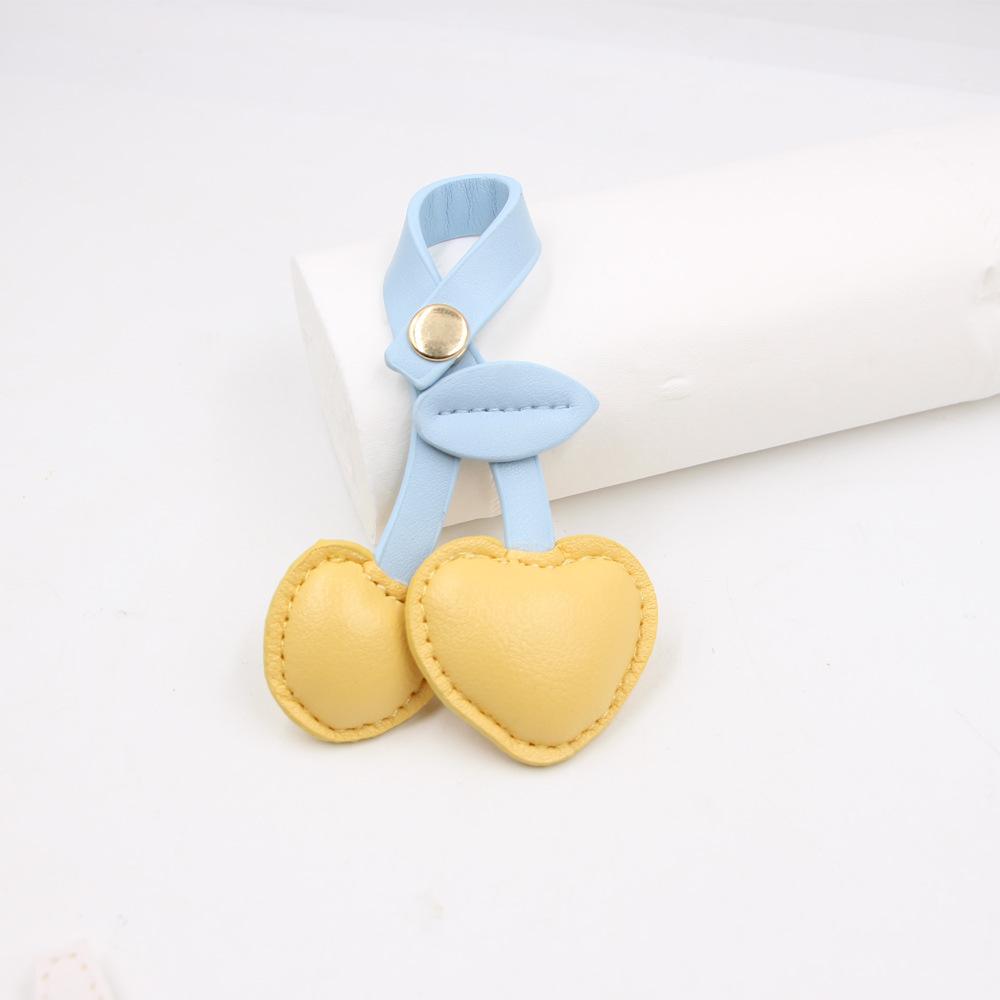 Countryside Style Cherry Leather Bag High-end Pendant Cherry Retro Versatile Bag Keychain Pendant
