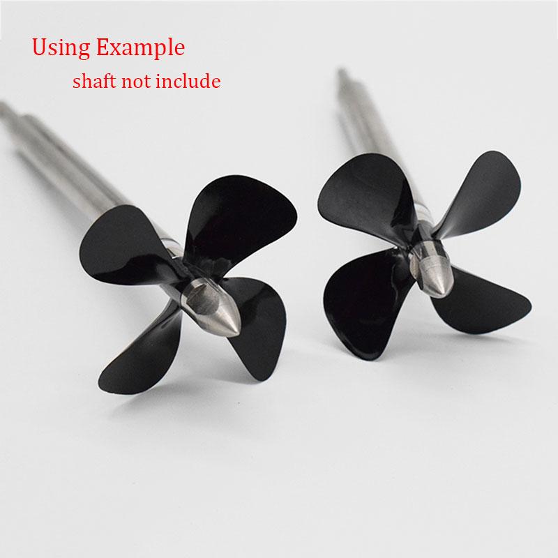 1pc Rc Boat Propeller High Thrust 4 Blades Propeller Positive & Reverse Paddel Fits For Rc Bait Boat Trawl Boat DIY Ship Parts