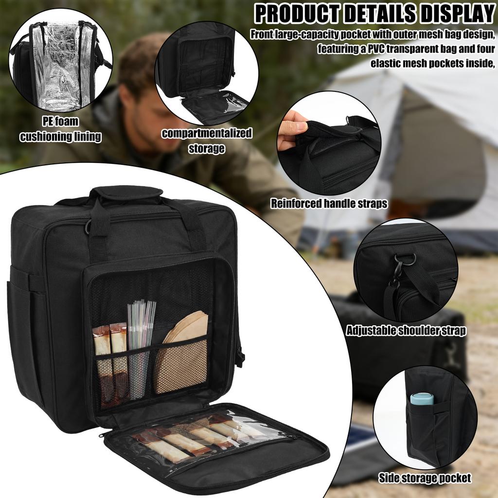 Travel Coffee Maker Carrying Bag for K-Mini/K-Mini Plus/K-Express 600D Oxford Fabric Single Serve Coffee Brewer Storage Bag