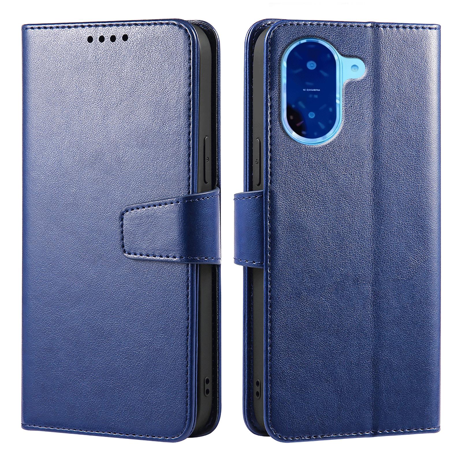 

Для Xiaomi Redmi A5 4G (171,7 мм)/Чехол для Poco C71 4G Подставка Держатель для карт Кошелек Кожаная крышка для телефона Blue