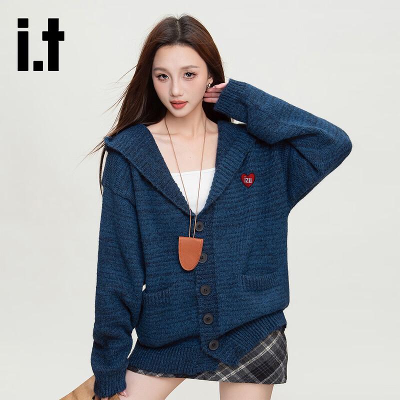 izzue Unisex Hooded Knitted Cardigan Sweater