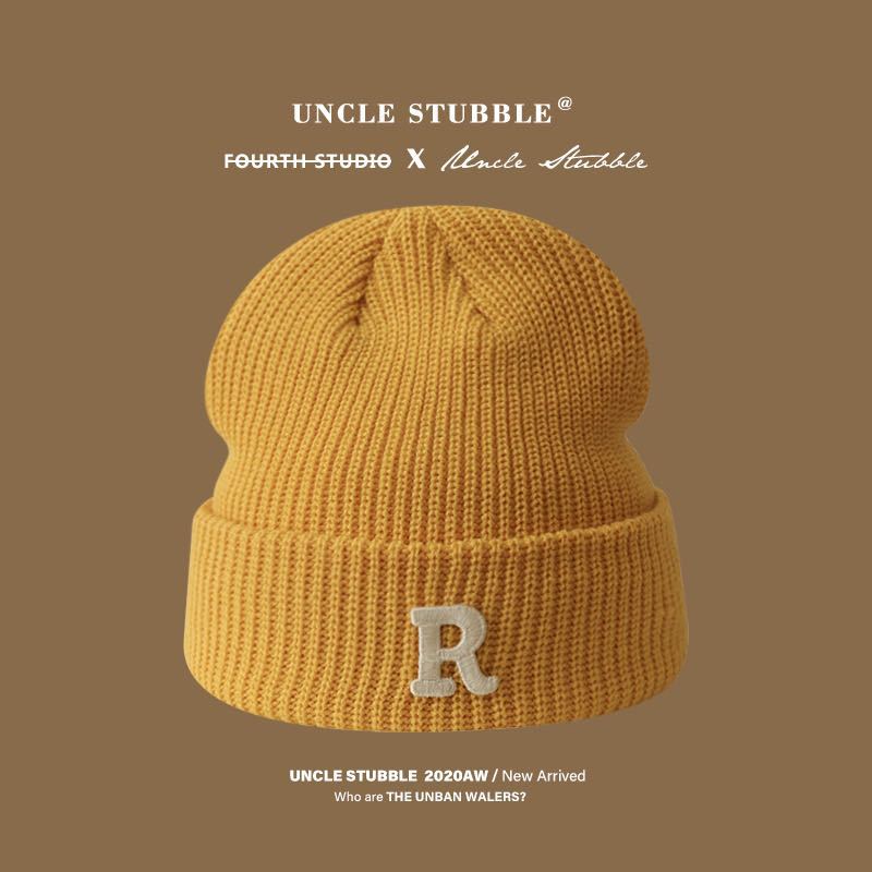 Wool hat, warm and versatile for men and women, knitted hat, ear protector ins pullover, cold hat, trendy and casual and versatile.
