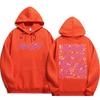 Stray Kids Pink Doodle Names Hoodie Front Stray Kids Metal Logo & Back Pink Rock‑Star Doodle All 8 Members Names & Stars, Oversized K‑Pop Fan Pullover
