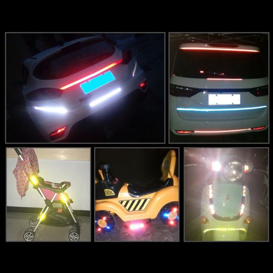 Reflektierendes Klebeband, selbstklebender Sicherheitsaufkleber für Fahrrad, Motorrad