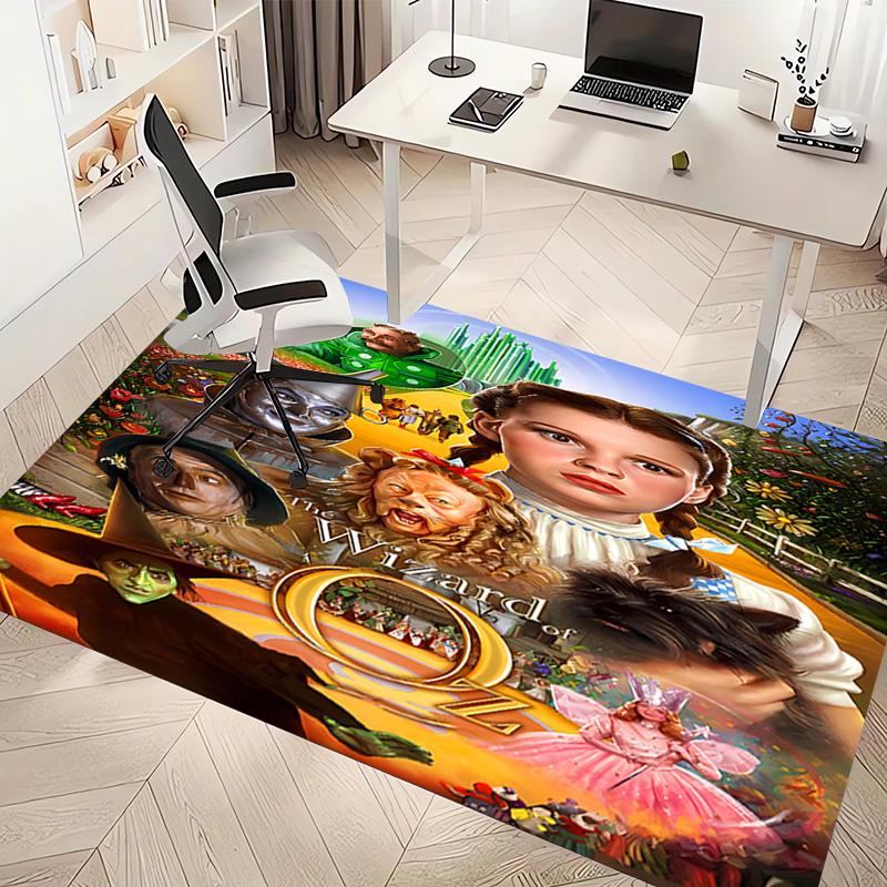 1pc The Wizard of Oz Print Area Rug - Soft, Washable Non-Slip Indoor Mat, Living Room, Home Office Decorative Rug,Office Decorative