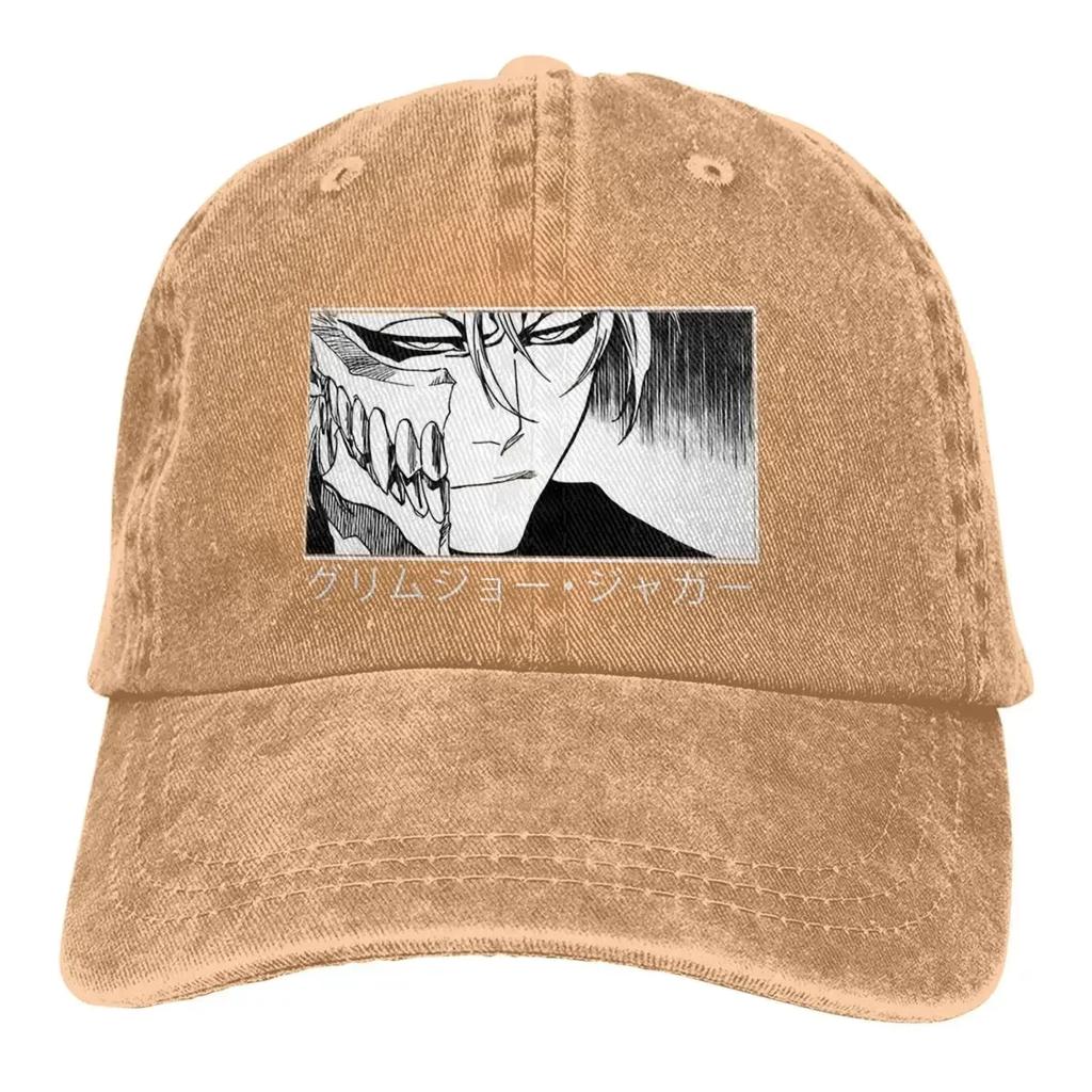 Sommerkappe Sonnenschirm Grimmjow Jaggerjack Hip-Hop-Kappen Bleach Burichi Unisex Anime Cowboyhut Schirmmützen